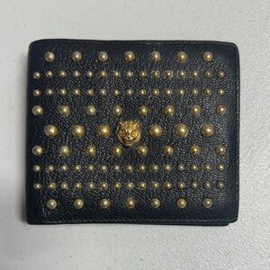 Gucci Black Wallet with Gold Studs in EUC